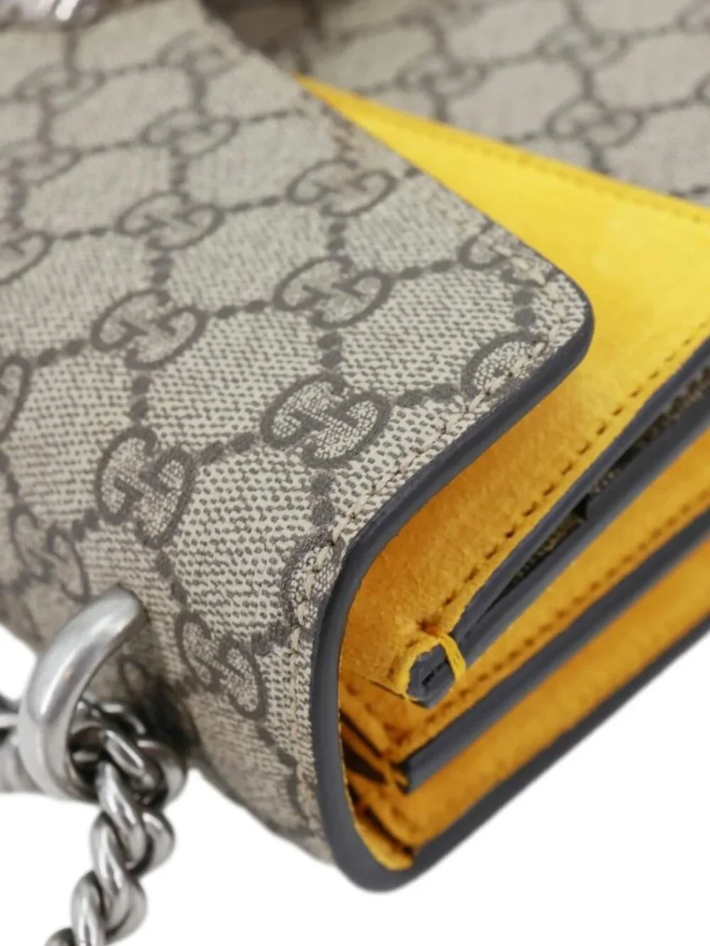 Gucci Dionysus Small GG Supreme Canvas Shoulder Bag Beige 400249